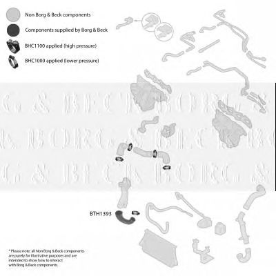 BORG & BECK bth1393 -  Трубка нагнетаемого воздуха